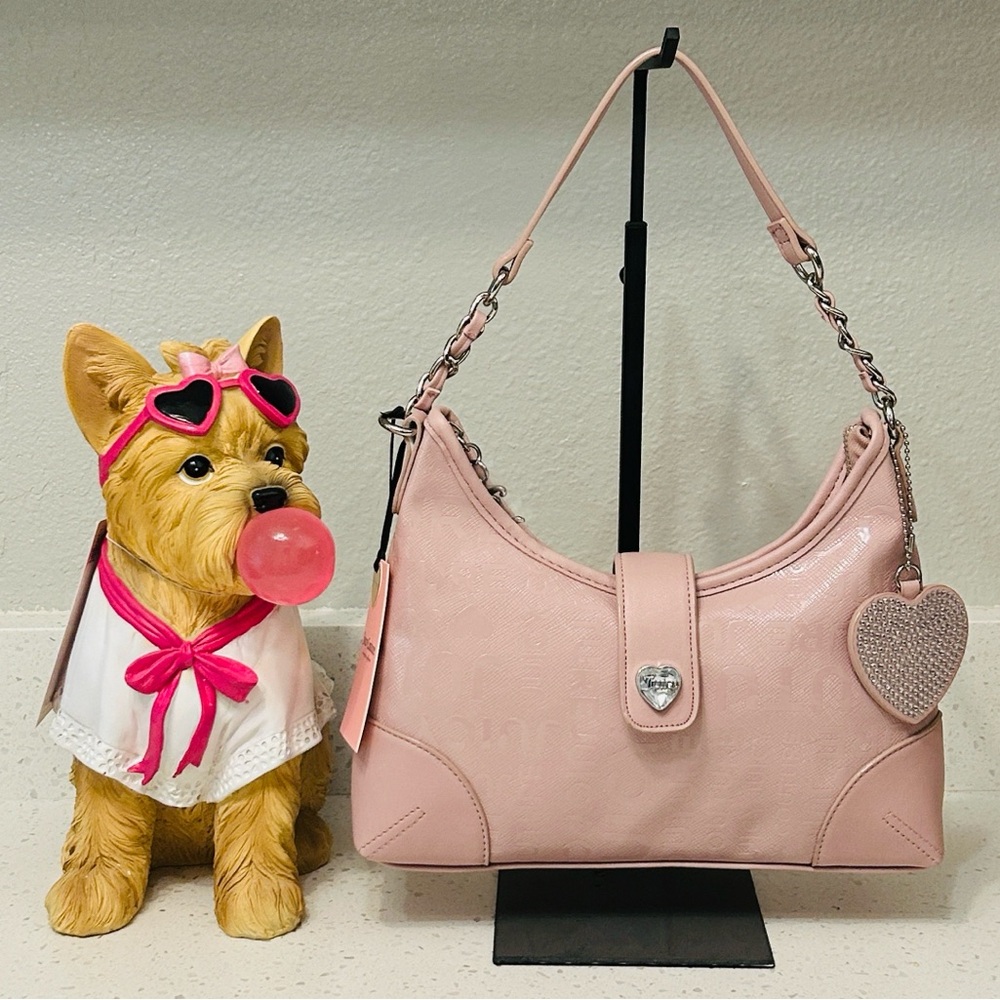 🆕✨ Juicy Couture Starry Night Hobo Handbag Blush NWT 💎